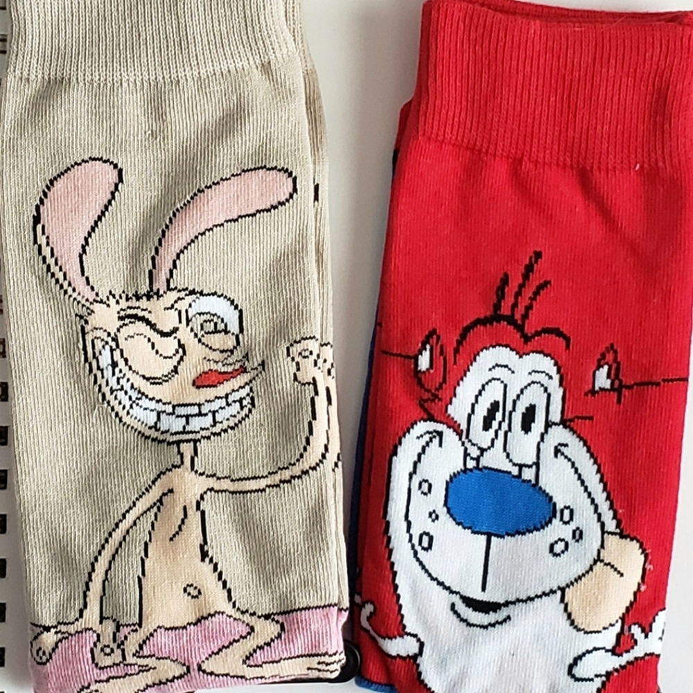 Ren & Stimpy Socks